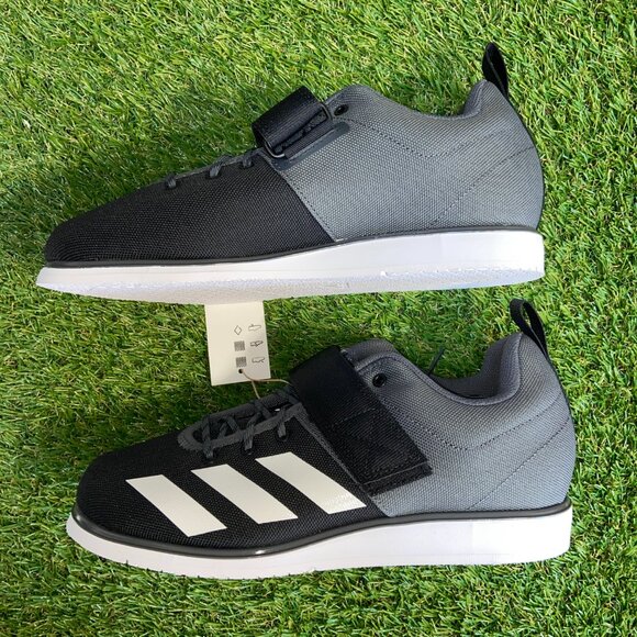Adidas Powerlift 4 Black Grey Athletic Weightlifting Shoes Men 8.5 Wmn 10 GZ5870 main image 5